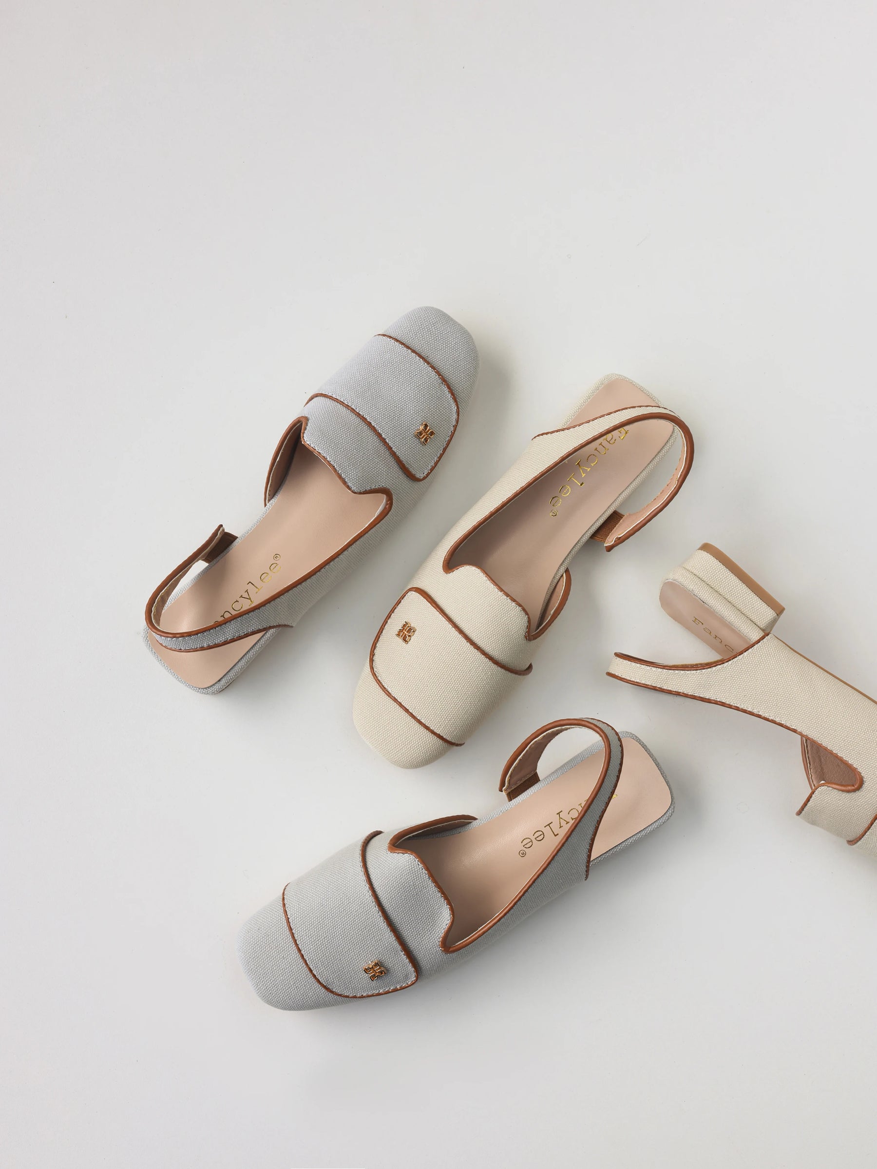 Elegant Slingback Mules Women Minimalist Square Toe Low Heel Pumps Matte French Slip On Work Shoes Office Commute Casual Flats