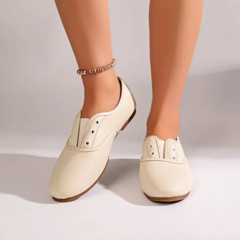 Spring Autumn Sexy Elegant Solid Color Round Heae and Leisure Shoes Fashionable New Comfortable Women's Shose