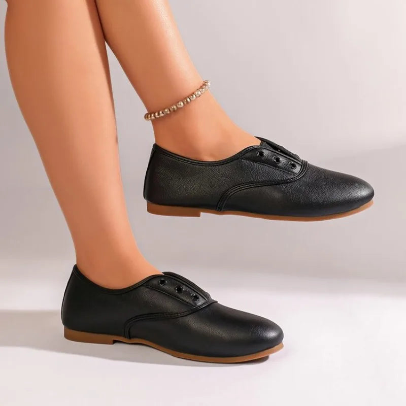 Spring Autumn Sexy Elegant Solid Color Round Heae and Leisure Shoes Fashionable New Comfortable Women's Shose